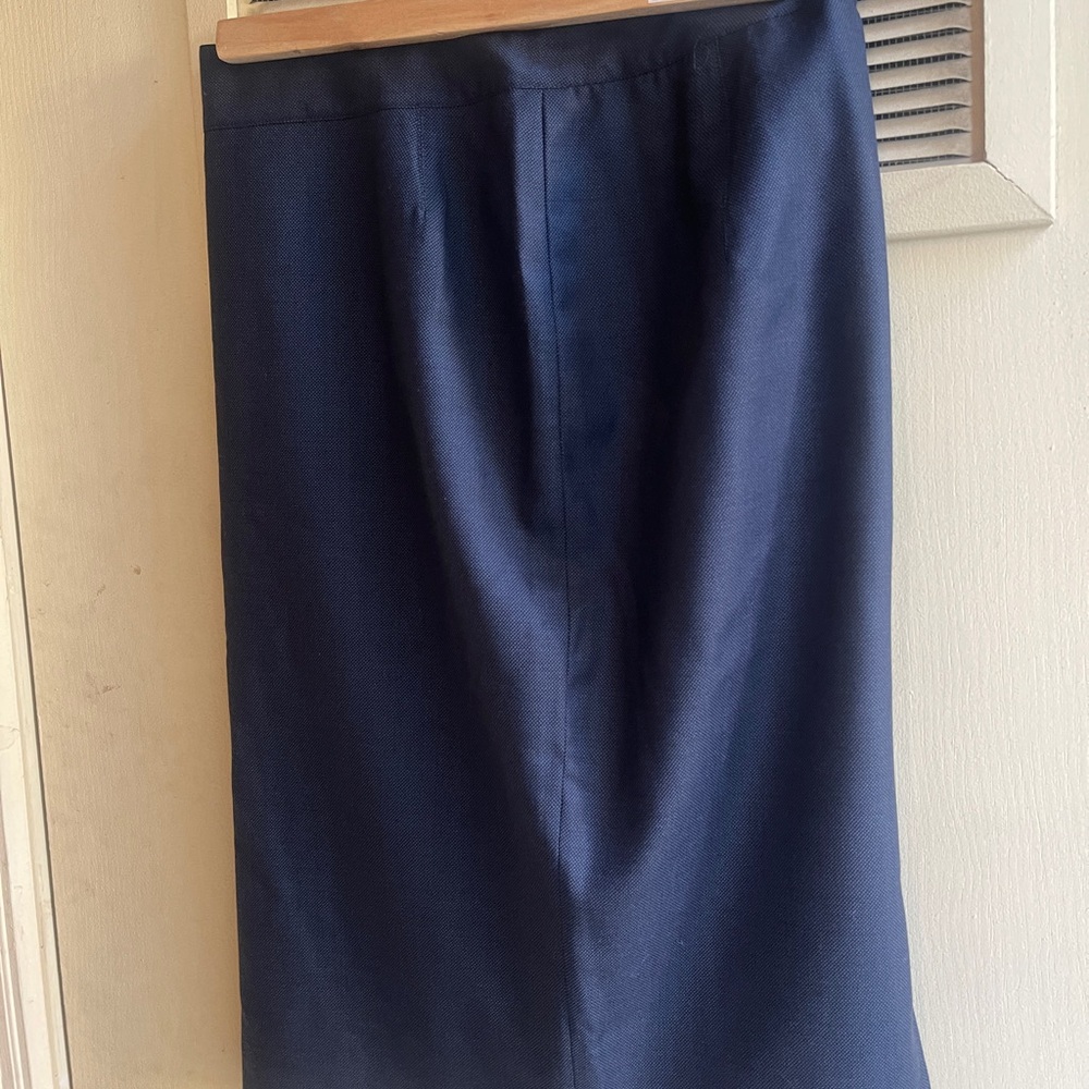 KITON Elegant Navy Blue Skirt